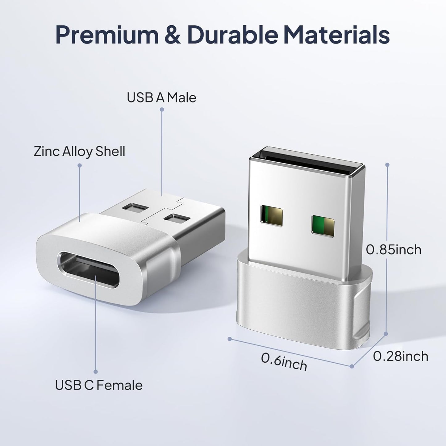 Iphone 16 16E 15 Pro Max Car Charger Adapter 3Pack,Usb to USB C Converter Type C Female to a Male for Apple Iphone 14 Plus,Iwatch 10,Airpods 4,Ipad 11 Mini 7 Air 6,Samsung Galaxy S25 A54